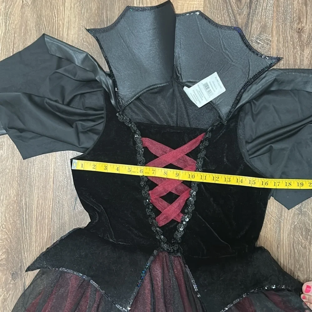 Way to Celebrate Dracula's Darling Halloween Costume Dress Girl's Size XL(14/16)